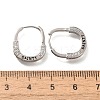 Brass Cubic Zirconia Hoop Earrings EJEW-M048-07P-5