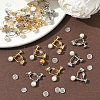 24Pcs 2 Colors 316 Surgical Stainless Steel Clip-on Earring Converters Findings STAS-SC0010-34B-5