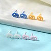 Hypoallergenic Bioceramics Zirconia Ceramic Stud Earrings EJEW-C065-03J-1
