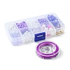 DIY Round Acrylic & Glass Beads Bracelets Jewelry Kits DIY-FS0006-29C-2