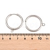 316 Stainless Steel Huggie Hoop Earring Findings EJEW-B158-01G-P-3