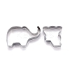 Non-Tarnish Stainless Steel Mixed Animal Shape Cookie Candy Food Cutters Molds DIY-H142-04P-2