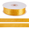 1 Roll Imitation Leather Polyester Ribbon LC-TA0001-02G-1