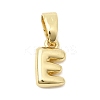 Brass Letter Charms KK-G554-22G-E-1