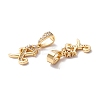 Eco-Friendly Brass Micro Pave Cubic Zirconia Pendants KK-K265-01G-X-2