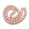 Electroplate Non-magnetic Synthetic Hematite Beads Strands G-Q466-8mm-03-2