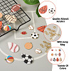DIY Sports Themed Pendants Jewelry Making Finding Kits DIY-PJ0001-35-5