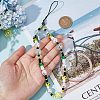 Resin Beaded Mobile Phone Lanyard Wrist Strap HJEW-WH0069-05-3