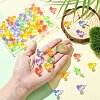 60Pcs 6 Colors Luminous Resin Lizard Figurines DJEW-CJ0001-16-4