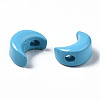 Spray Painted Brass Charms KK-Q252-005D-2