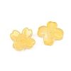 Two Tone Transparent Glass Bead Caps GLAA-Z020-02D-2