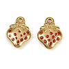 Strawberry 304 Stainless Steel Enamel Pendants STAS-L290-21A-G-1