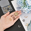 16Pcs 4 Colors 304 Stainless Steel Huggie Hoop Earrings Findings STAS-WR0001-15-3