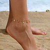 Elegant Brass Enamel Turtle Starfish Beach Anklet for Stylish Women JC1735-1