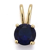 Brass Micro Pave Cubic Zirconia Pendants KK-P192-04-2
