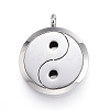 Feng Shui 304 Stainless Steel Diffuser Locket Pendants LS-STAS-D157-12I-1