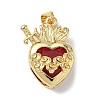 Brass Glass Pendants KK-L253-28G-01-1