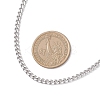 6Pcs 6 Styles 304 Stainless Steel Figaro Chain & Curb Chain & Box Chain & Water Wave Chain & Cable Chain Necklaces Sets for Women NJEW-JN05630-4