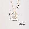 Elegan Brass Micro Pave Cubic Zirconia Oval with Sun Pendant Necklace for Women YM2366-2-1