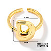 Fashionable Letter Brass Open Cuff for Women LS-UR6840-4-1