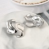 304 Stainless Steel Nuggets Stud Earrings EJEW-K268-73P-3