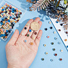 200Pcs 10 Colors Natural Lava Rock Dyed Beads G-ME0001-12-5