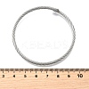 304 Stainless Steel Bangles for Women Men BJEW-Z131-01P-5