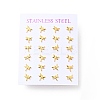 304 Stainless Steel Tiny Dragonfly Stud Earrings with 316 Stainless Steel Pins for Women X-EJEW-J043-02G-3