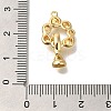 Brass Fold Over Clasps KK-K389-119G-3