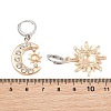 Brass with Crystal Rhinestone Earrings & Necklaces WG06C1A-09-3