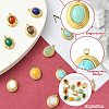 12Pcs 12 Styles Natural Gemstone Pendants STAS-CJ0002-60-3