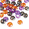 36Pcs 3 Styles Baking Paint Transparent Glass European Beads GPDL-TA0001-07-3