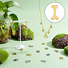 40Pcs 2 Colors 304 Stainless Steel Charms STAS-DC0012-66-5