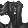 Alloy Glass Hoop Dangle Earrings EJEW-JE07300-2