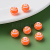Opaque Striped Acrylic Beads MACR-S373-27D-04-5