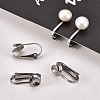 Tarnish Resistant 304 Stainless Steel Clip-on Earring Findings LS-X-STAS-G081-63P-6