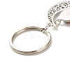 Natural Mixed Gemstone Cabochons Keychain KEYC-JKC00281-5