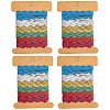 6 Yards 6 Colors Polyester Wavy Fringe Trim Ribbon LS-OCOR-WH0080-44B-1