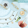 2Pcs Brass Cable Chains Purse Strap Extenders FIND-WR0006-26-3