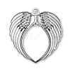 Tibetan Style Alloy Wing Large Pendants X-TIBEP-S100-AS-RS-2