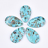 Assembled Synthetic Imperial Jasper and Turquoise Pendants G-S329-077A-1