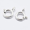 925 Sterling Silver Spring Ring Clasps STER-K167-076D-S-1