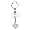 Acrylic Heart with Bowknot Keychains KEYC-JKC00612-02-1