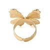 Butterfly Alloy Open Cuff Rings for Women RJEW-U006-06B-G-4