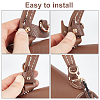 Adjustable Cowhide Bag Handles PURS-WH0005-65LG-3