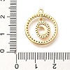Brass Micro Pave Cubic Zirconia Pendants KK-G519-06G-02-3