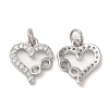 Eco-Friendly Brass Micro Pave Cubic Zirconia Pendants KK-M246-40P-1