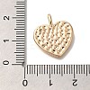 Brass Micro Pave Cubic Zirconia Pendants KK-U038-17G-3