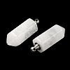 Natural Quartz Crystal Perfume Bottle Pendants G-H332-09P-01-2
