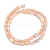 Electroplate Opaque Glass Beads EGLA-H112-06-HR07-2